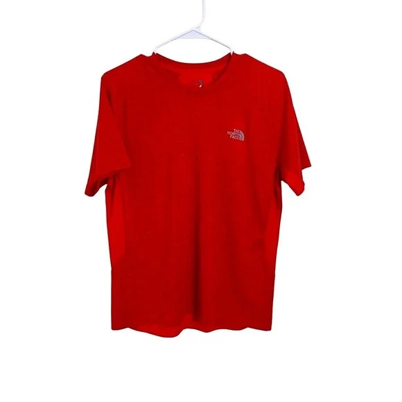 The North Face Mens Medium Burnt Orange Short Sleeve FlashDry‎ Athletic T-Shirt