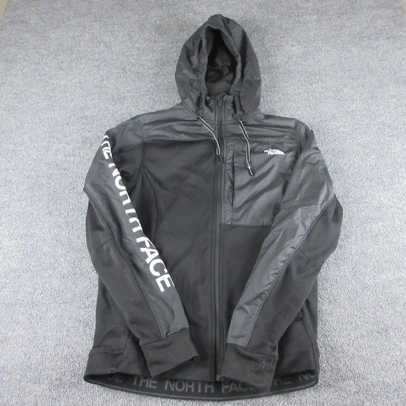 The North Face Hoodie Mens S Black Full Zip Performance Fleece‎ Outdoors Hiking