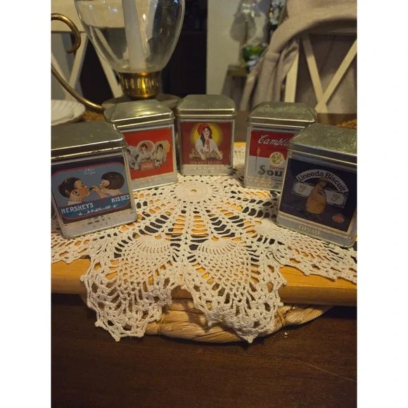 Vintage 1990s Bristol Ware Spice Tins cottagecore granny core decor
