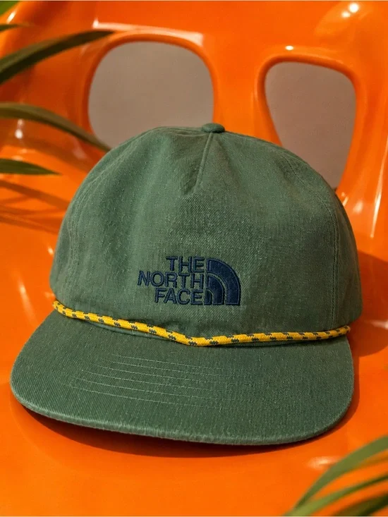 NWOT The North Face Green Rope Cord Strapback Hat