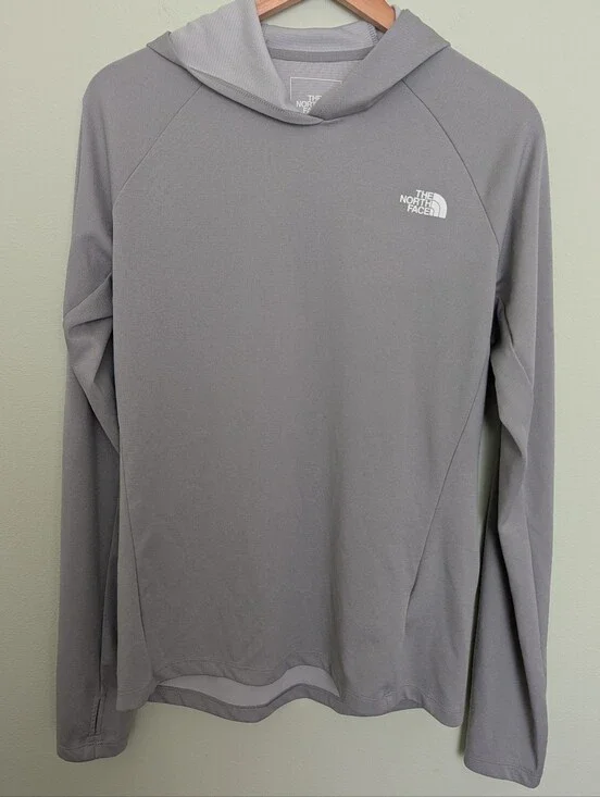 The North Face Wander Sun Hoodie Men’s Medium Gray FlashDry UPF 50+