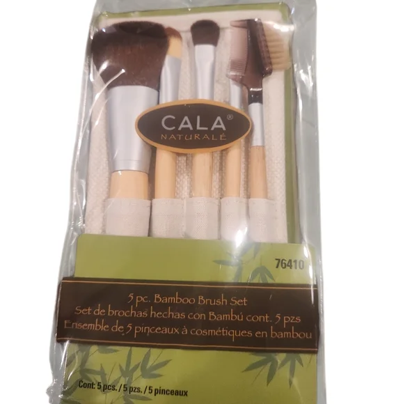 5 piece bamboo brush set. New in package