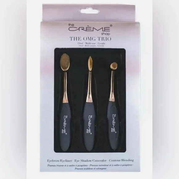 🍒 The Crème Shop OMG Trio Makeup Brush Set