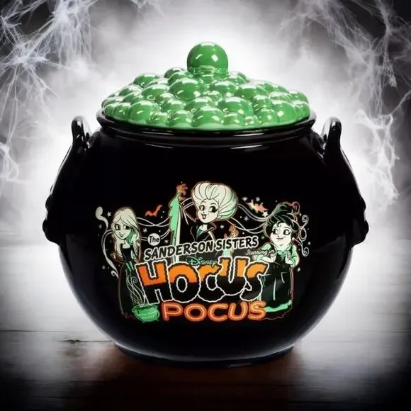 Disney Hocus Pocus Sanderson Sisters Cauldron Cookie Jar NEW IN BOX