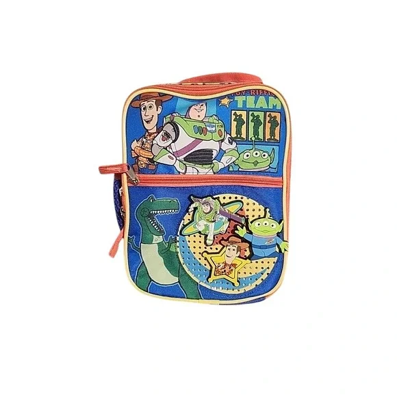 Disney Pixar Toy Story Insulated Lunch Bag Woody Buzz Lightyear Blue
