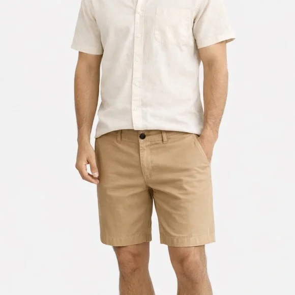 The North Face Men's Tan Flat Front Shorts