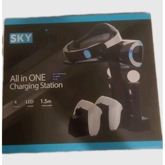 Skywin‎ All-in-One Dock Charging Station & Stand for PS5 Controllers & PS Move