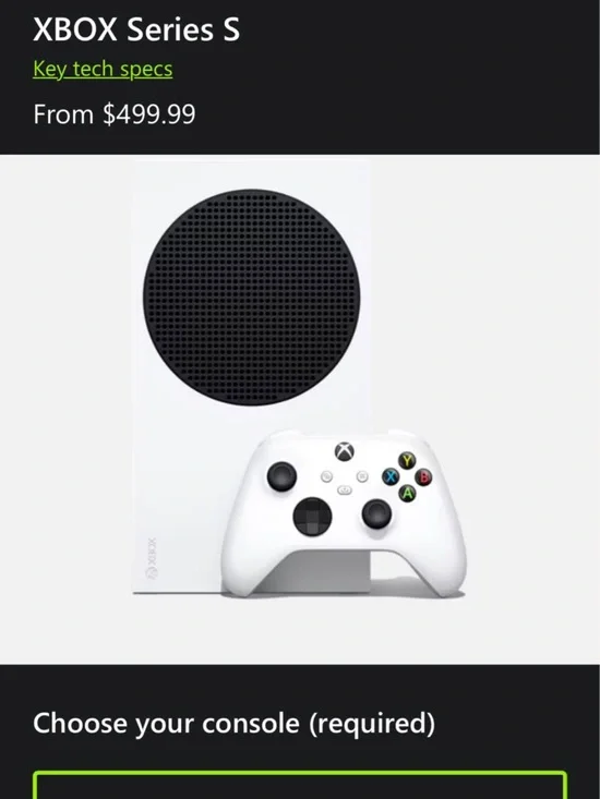 Xbox Series S White Console with Wireless Controller