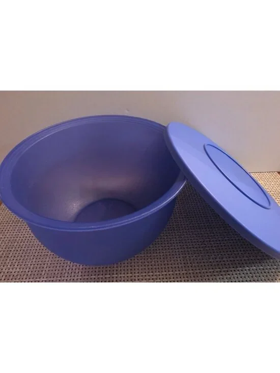 TUPPERWARE IMPRESSIONS 3093B-2 2.5 LITER BOWL LID BLUE PURPLE PERIWINKLE STORAGE