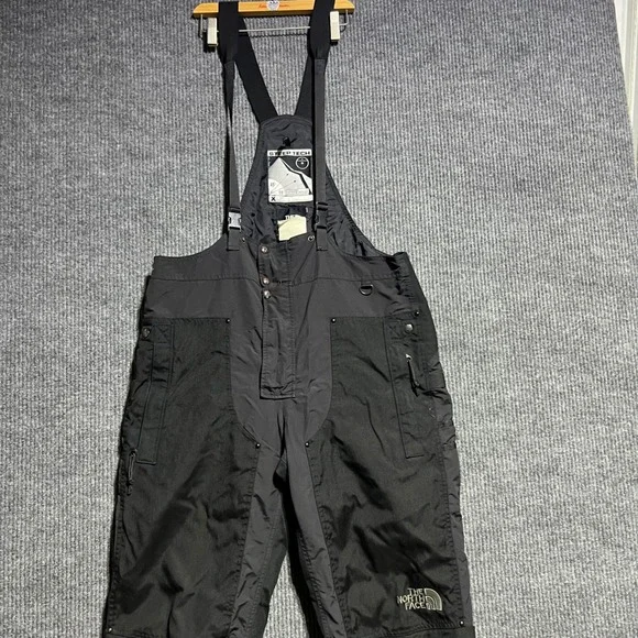 Vintage The North Face Steep Tech Ski Bib Mens L Black Overalls Scot Schmidt