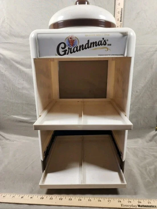 Vintage Granma's Cookies Store Display Shelf Rack Used