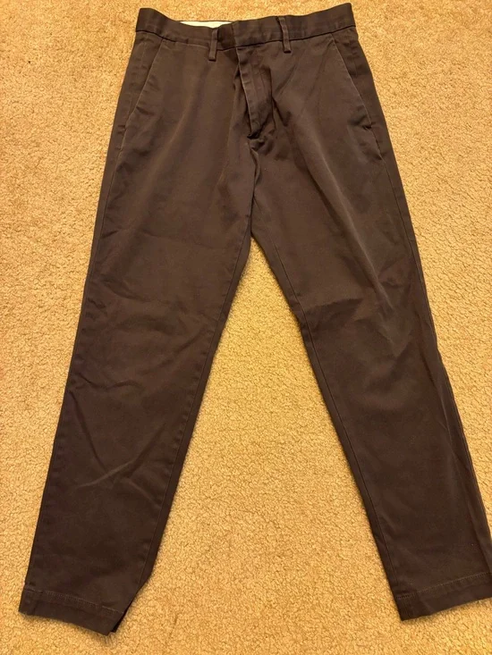 Banana Republic Tapered Fit Chinos in Dark Brown