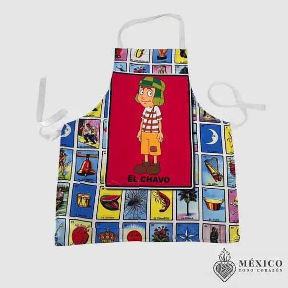 Mexican printed less than perfect Bib Apron for Women –  S M