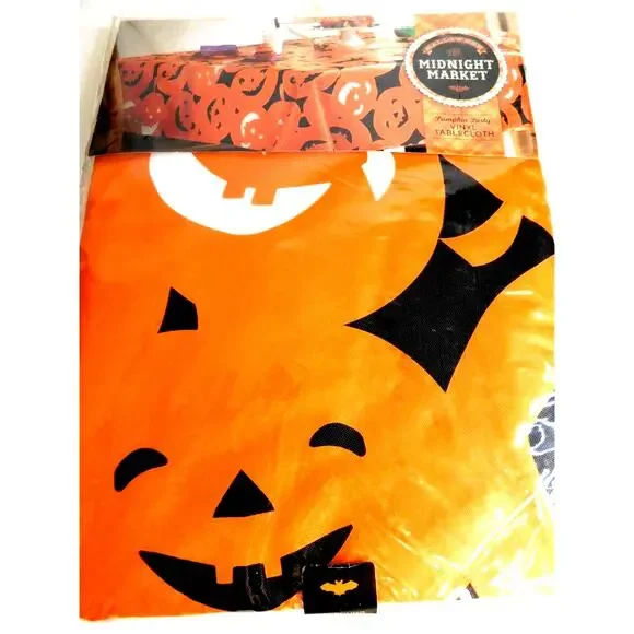Midnight Market Halloween Vinyl Tablecloth 70