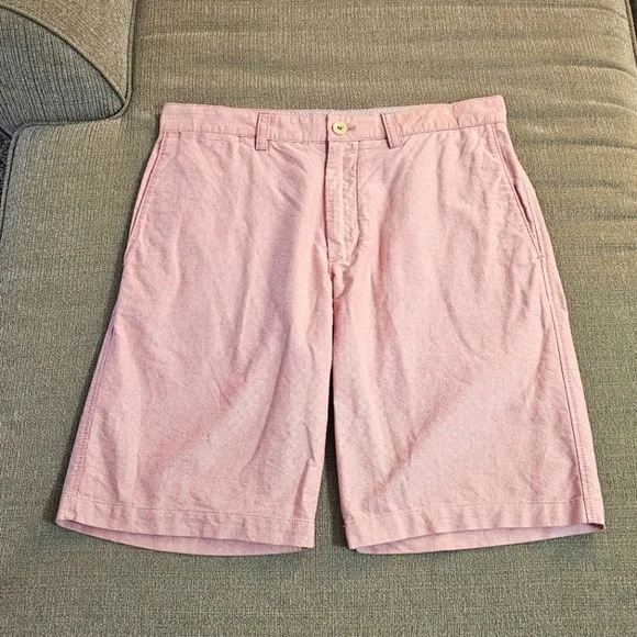 Banana Republic Original Oxford Light Pastel Pink Casual Shorts Size 32