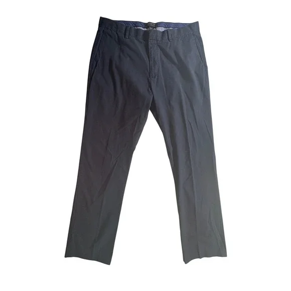 Banana Republic Chinos Mens 34x32 Navy Blue Tailored Slim Fit Non-Iron‎ Cotton
