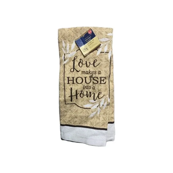 New Kitchen Towel Love Makes‎ a House a Home