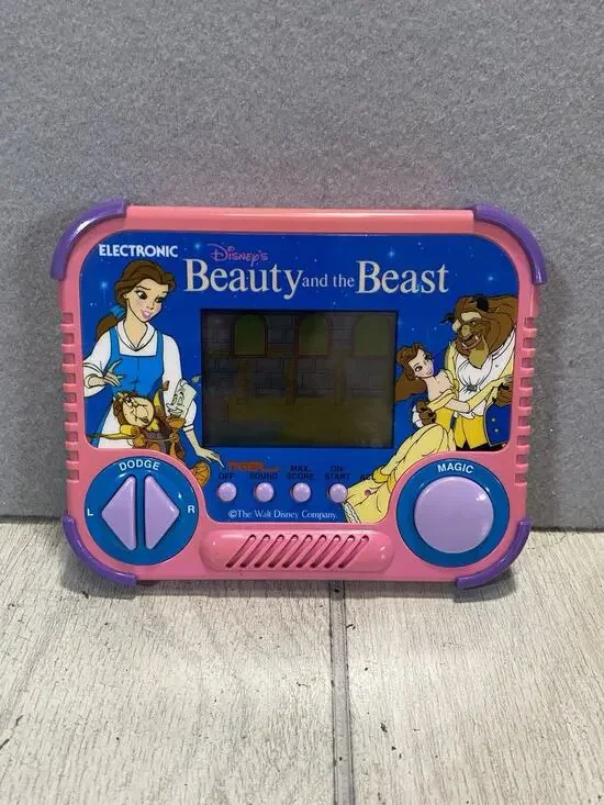 Vintage 1990 Tiger Electronics Beauty and The Beast Video Game Tested And Works!