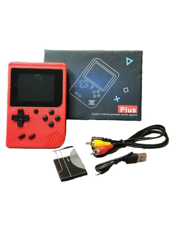 GAME BOX PLUS Retro Handheld Game Console 400 Games - Red NEW NIB