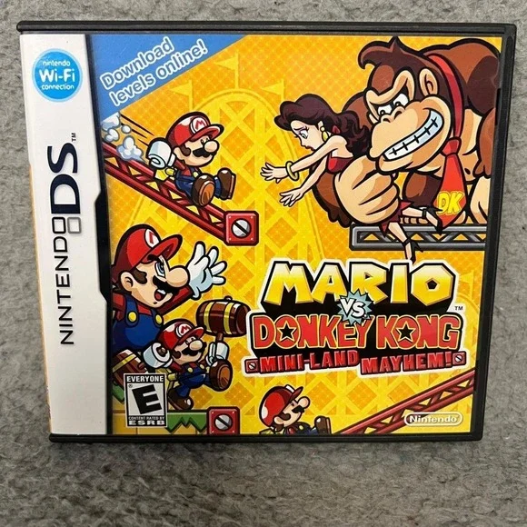 Mario vs. Donkey Kong: Mini-Land Mayhem! Nintendo DS Puzzle‎ Video Game *Tested*
