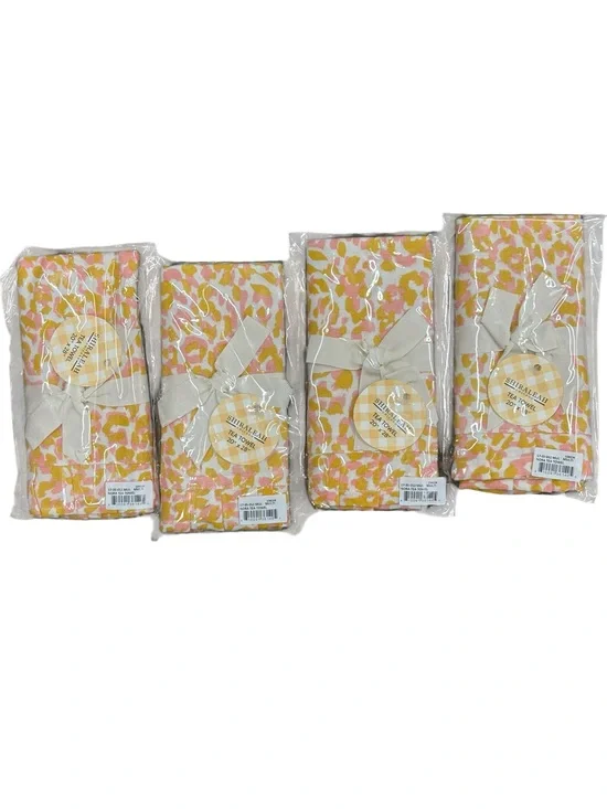 Shiraleah Nora Tea Towel Multi Pattern Set of 4 NWT Sealed NWT
