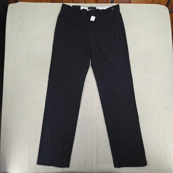 Banana Republic Pants Mens 33x33 Black Corduroy Chino‎ Flat Front Casual