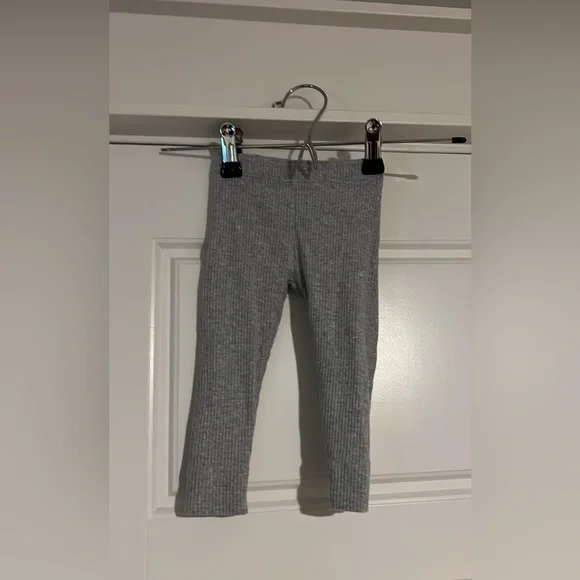 $13 ADD ON Jamie Kay Leggings Pants Essential‎ Gray 3-6M H&M Neutral Ribbed