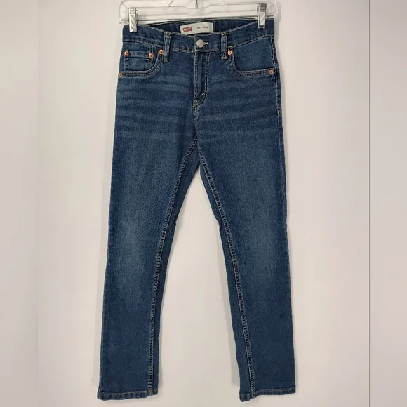 Levi's 511 Slim Kids Dark Blue Jeans Size 14R, 27x29