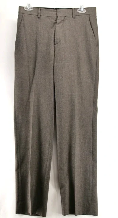 Banana Republic Dress Pants Mens 29x32 Gray Modern Fit Flat Front Wool Blend