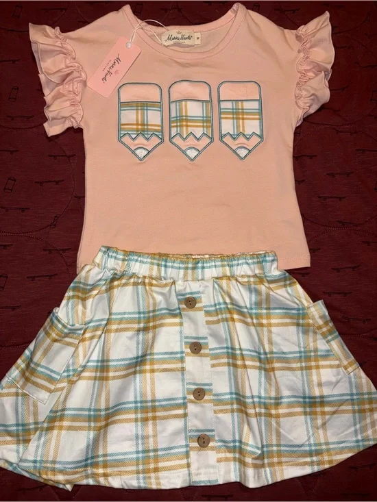 Marie Nicole size M (3/4t) brand new school outfit
