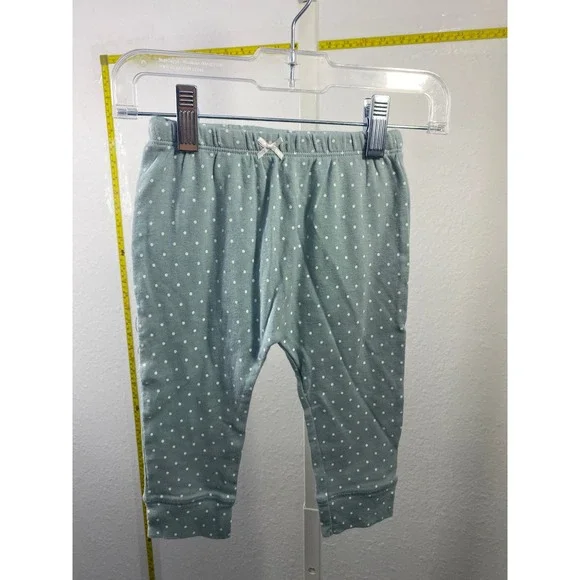 Carters‎ Baby Girl Sage Green Polka Dot Leggings Pants 12 Months 1L764010