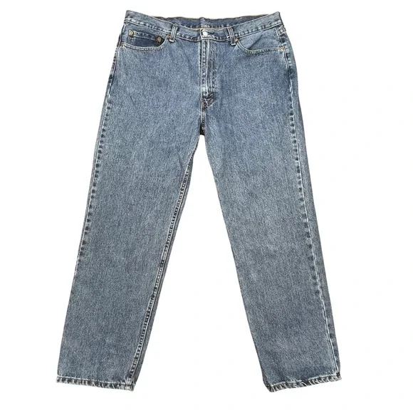Levi's Blue 550 Relaxed Fit Tapered Leg Denim Jeans Mens 38x31