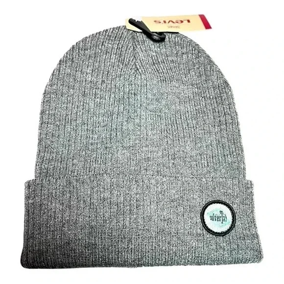 Levi’s Silvertab Slouchy Beanie Grey Size O/S NWT