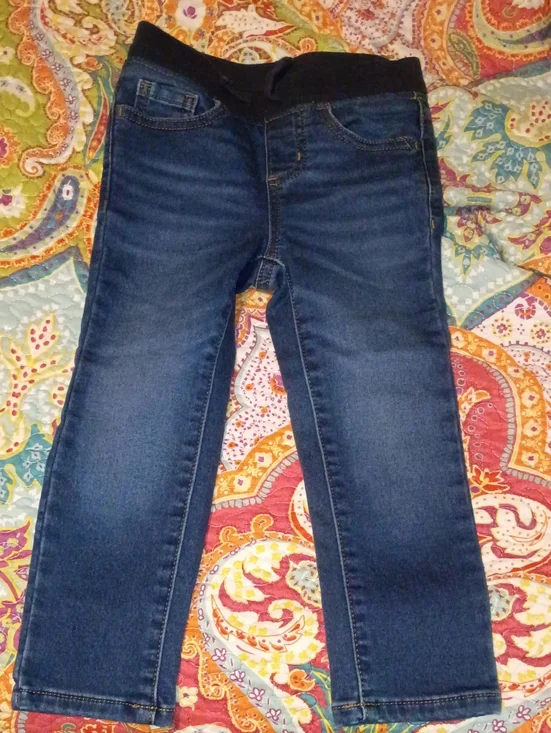 Kids Dark Wash Stretch Jeans - Blue