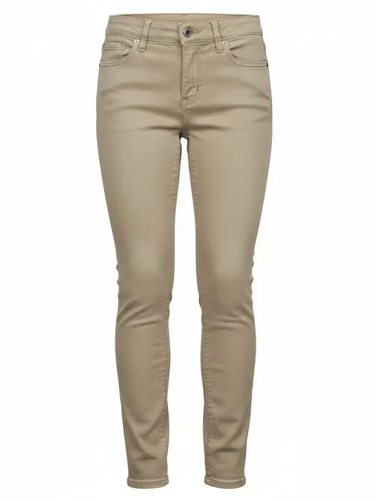 JORDACHE Tan Stretch Brushed Cotton Skinny Jeans Girls Size 7 Adjustable Waist