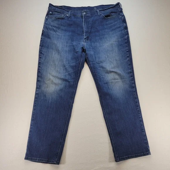 Levis 541 Jeans Mens 42x32 Blue‎ Athletic Tapered Medium Wash Mid Rise Denim