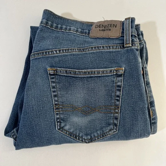Levi's 285 Denizen Men Blue Denim Relaxed Fit Medium Wash Jean Size 34x 30