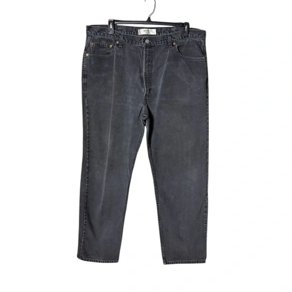 Vtg Levis‎ 550 Mens Jeans Size 42 2000s Relaxed Fit Charcoal Grey Y2K Grunge