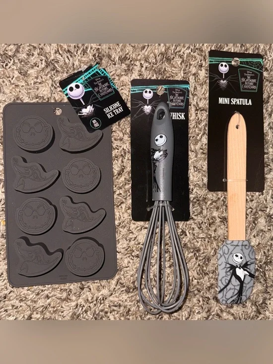Disney The Nightmare Before Christmas Gray Silicone Whisk