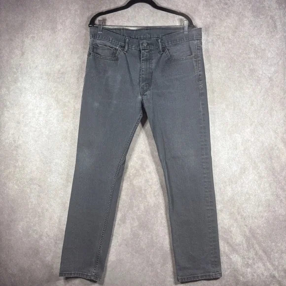 Levi's Jeans Mens Size 36x30 Gray 511 Slim Fit Stretch Denim Casual Everyday