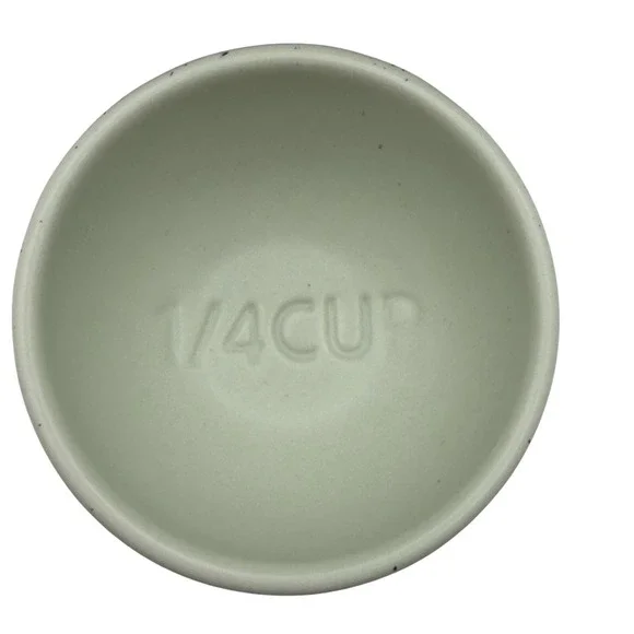 Greg Natale Ceramic Measuring Cup Set of 4 Sage Green New in Box‎