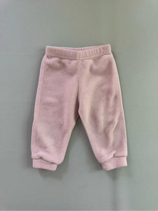 Patagonia Baby Pale Pink Fleece Pants Size 6M style #61070