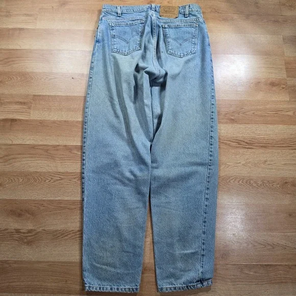 Levi's 560 Jeans Mens 34x34 Light Wash Orange Tab Loose Fit Tapered Leg Vintage