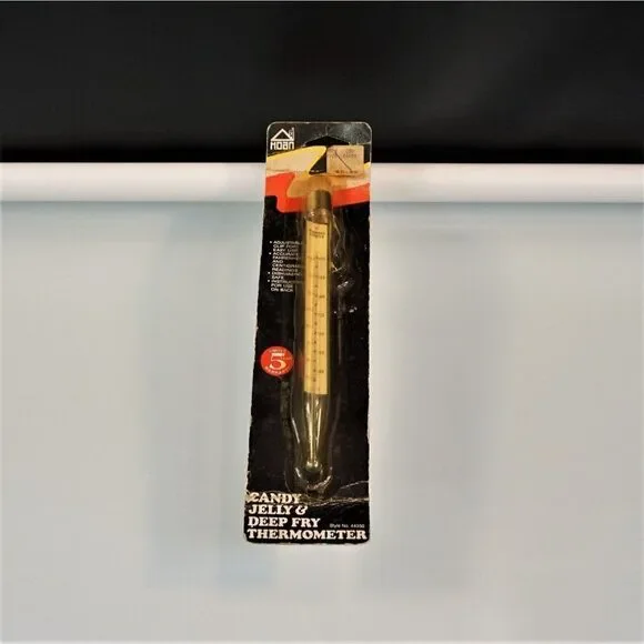 Vintage HOAN 1988 Thermometer Deep Frying Baking Candy Jelly Kitchenalia
