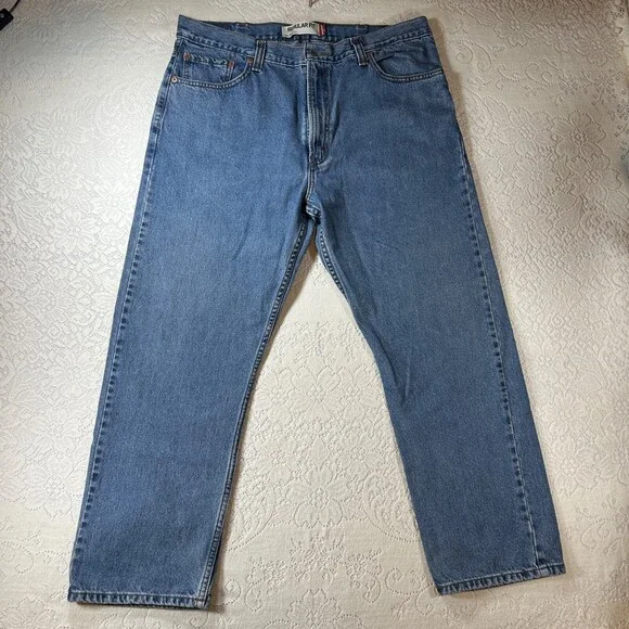 Levi's 505 Men's Jeans 40x30 Regular Straight Mid Rise Medium Wash Denim Blue