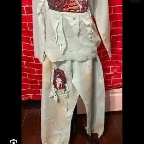 Halloween costume zombie kids large 12/14 new 3 peices