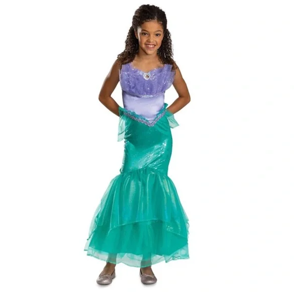 Kids Ariel Little Mermaid Costume - Purple and Green