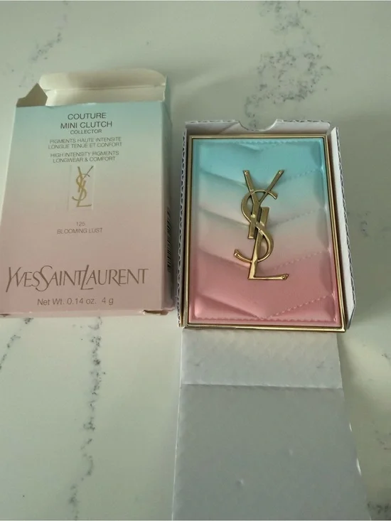 NIB Yves Saint Laurent Couture Mini Clutch Collector Blooming Lust