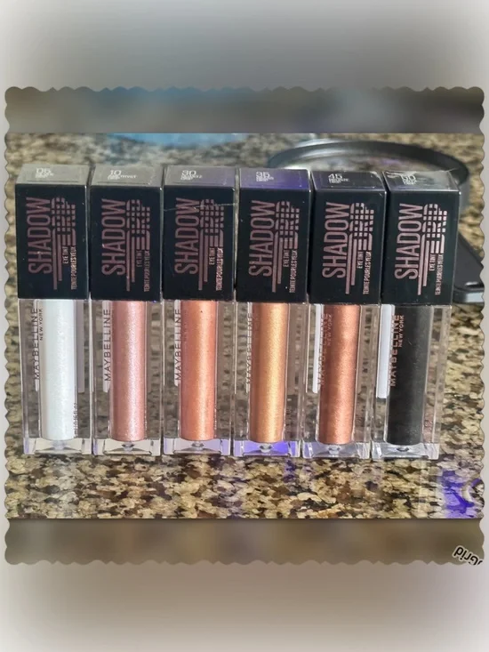 Maybelline (6) pc SHADOW DRIP EYE TINT SHIMMER LIQUID EYESHADOW
