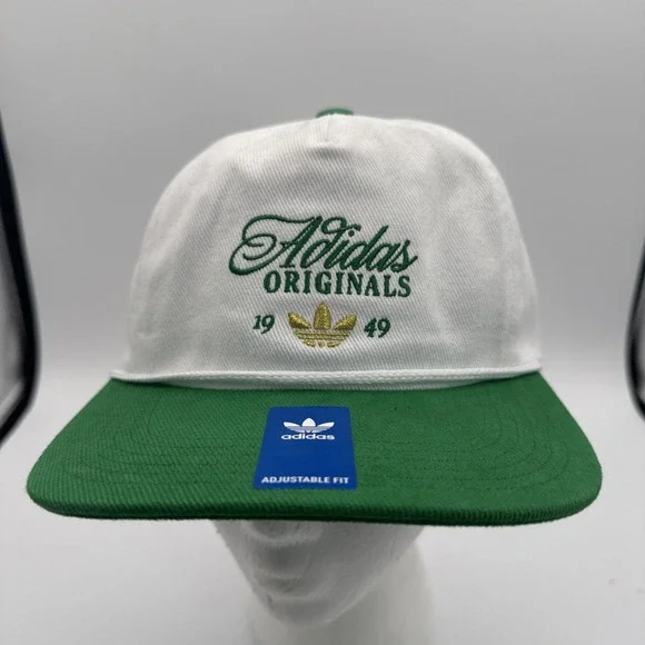 Adidas Masterpiece Originals 1949‎ Unstructured Strapback Hat White Green NWT